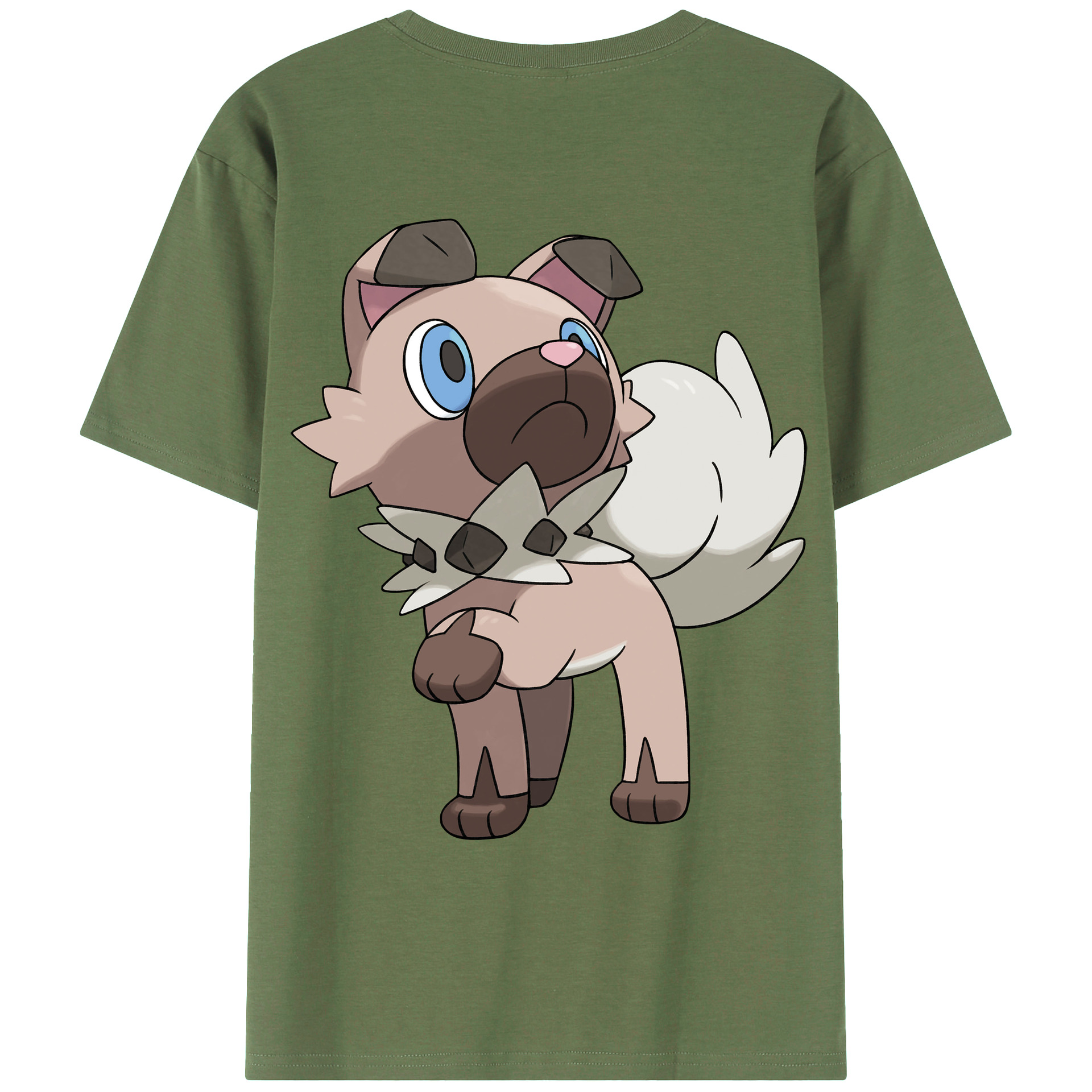 （画像用） ポケットモンスター Pokémon 綿100％ メンズ半袖Tシャツ（バックプリント） 通気性